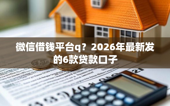 微信借钱平台q？2026年最新发的6款贷款口子