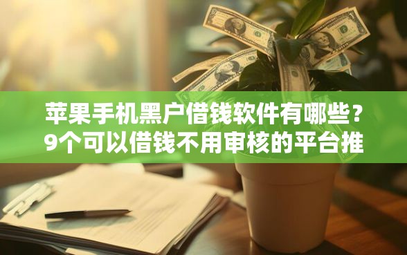 苹果手机黑户借钱软件有哪些？9个可以借钱不用审核的平台推荐给你