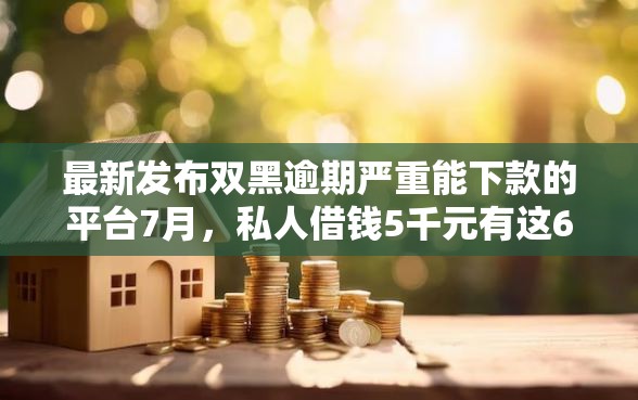 最新发布双黑逾期严重能下款的平台7月，私人借钱5千元有这6个渠道