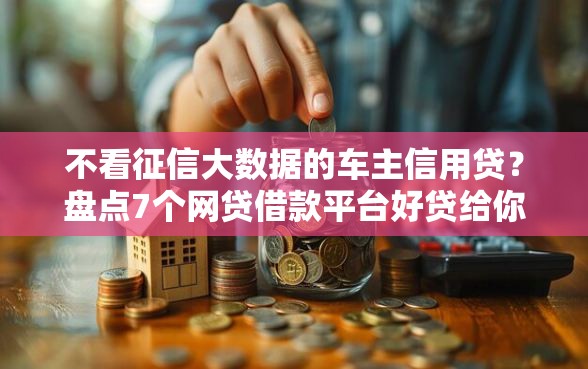 不看征信大数据的车主信用贷？盘点7个网贷借款平台好贷给你参考