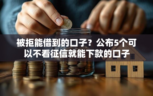 被拒能借到的口子？公布5个可以不看征信就能下款的口子