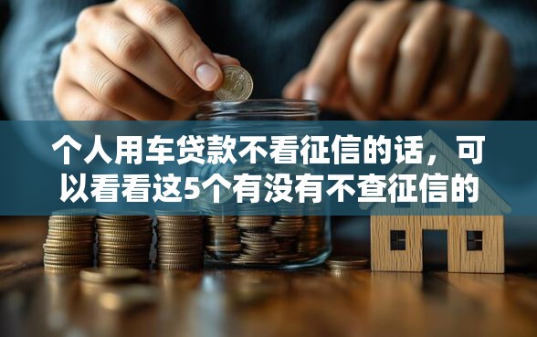 个人用车贷款不看征信的话，可以看看这5个有没有不查征信的贷款平台