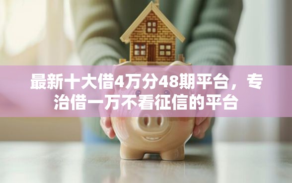 最新十大借4万分48期平台，专治借一万不看征信的平台