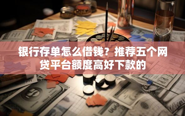 银行存单怎么借钱？推荐五个网贷平台额度高好下款的