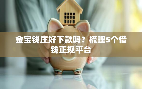 金宝钱庄好下款吗？梳理5个借钱正规平台