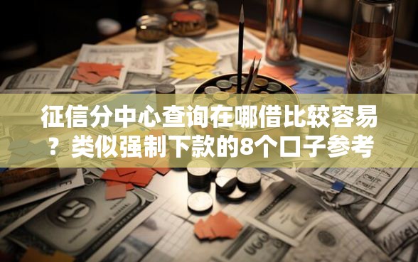 征信分中心查询在哪借比较容易？类似强制下款的8个口子参考
