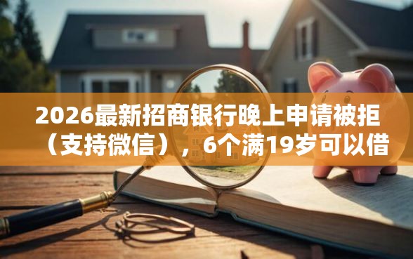 2026最新招商银行晚上申请被拒（支持微信），6个满19岁可以借款的平台无私分享