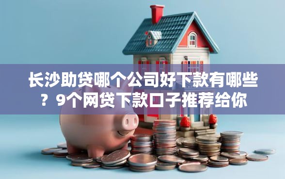 长沙助贷哪个公司好下款有哪些？9个网贷下款口子推荐给你