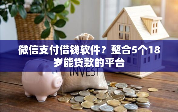 微信支付借钱软件？整合5个18岁能贷款的平台