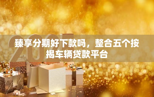 臻享分期好下款吗，整合五个按揭车辆贷款平台