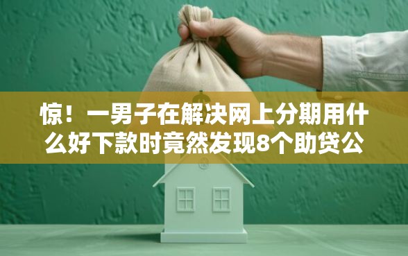 惊！一男子在解决网上分期用什么好下款时竟然发现8个助贷公司黑户口子有什么，事后分享了出来