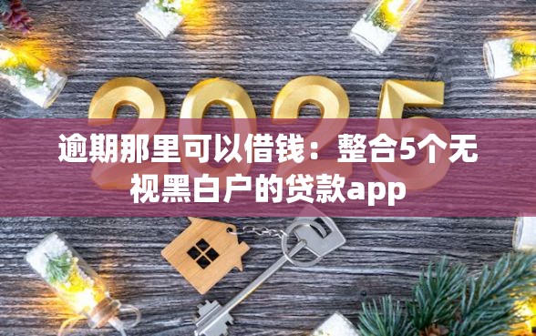 逾期那里可以借钱：整合5个无视黑白户的贷款app