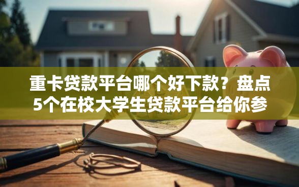 重卡贷款平台哪个好下款？盘点5个在校大学生贷款平台给你参考