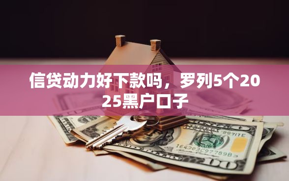 信贷动力好下款吗，罗列5个2025黑户口子