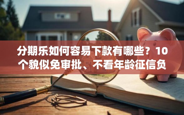 分期乐如何容易下款有哪些？10个貌似免审批、不看年龄征信负债的app合集