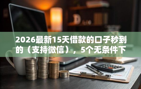2026最新15天借款的口子秒到的（支持微信），5个无条件下款的平台无私分享