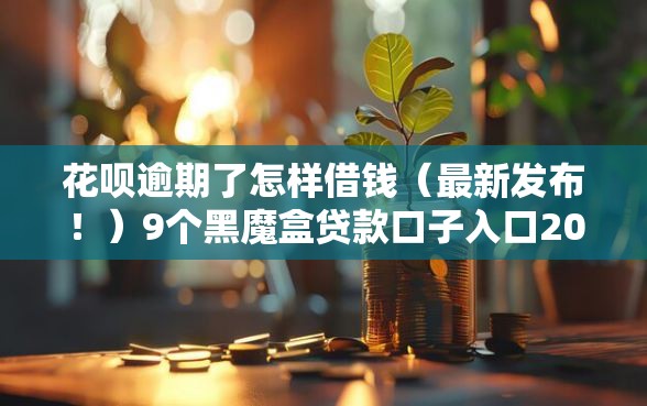 花呗逾期了怎样借钱（最新发布！）9个黑魔盒贷款口子入口2025