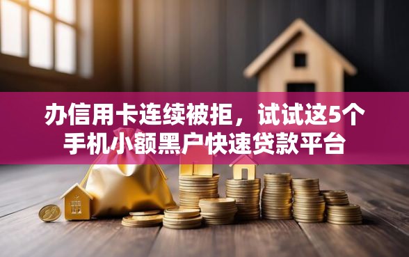 办信用卡连续被拒，试试这5个手机小额黑户快速贷款平台