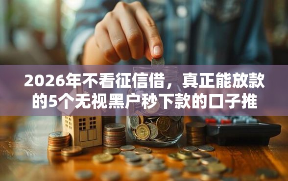 2026年不看征信借，真正能放款的5个无视黑户秒下款的口子推荐