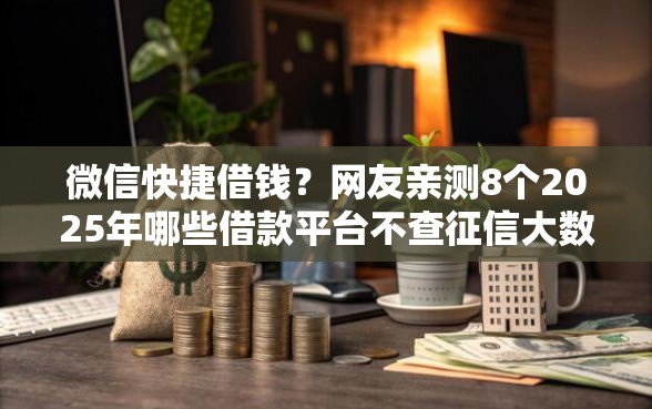 微信快捷借钱?网友亲测8个2025年哪些借款平台不查征信大数据盘点 微信快捷借钱?网友亲测8个2025年哪些借款平台不查征信大数据盘点