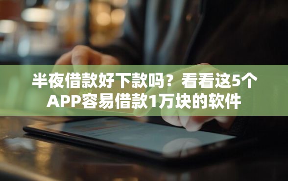 半夜借款好下款吗？看看这5个APP容易借款1万块的软件