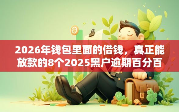 2026年钱包里面的借钱，真正能放款的8个2025黑户逾期百分百能下款的口子推荐