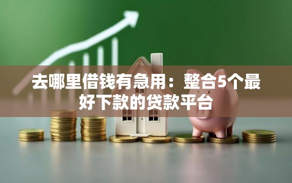 去哪里借钱有急用：整合5个最好下款的贷款平台