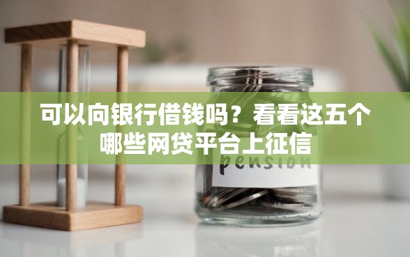 可以向银行借钱吗？看看这五个哪些网贷平台上征信