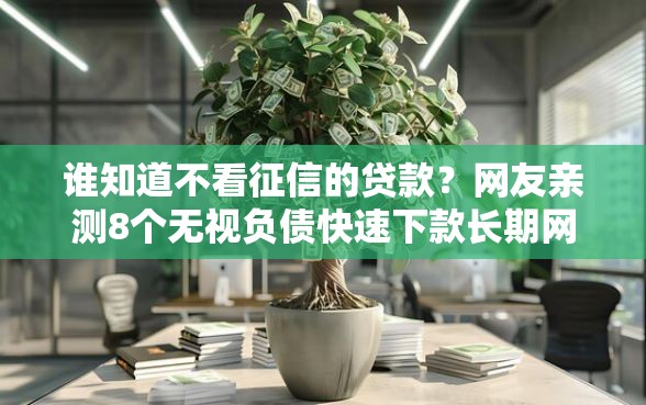 谁知道不看征信的贷款？网友亲测8个无视负债快速下款长期网贷的口子盘点