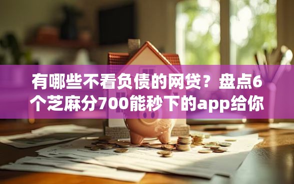 有哪些不看负债的网贷？盘点6个芝麻分700能秒下的app给你参考