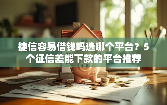 捷信容易借钱吗选哪个平台？5个征信差能下款的平台推荐