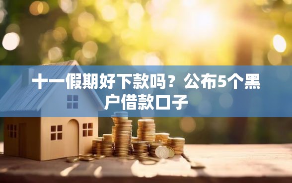 十一假期好下款吗？公布5个黑户借款口子