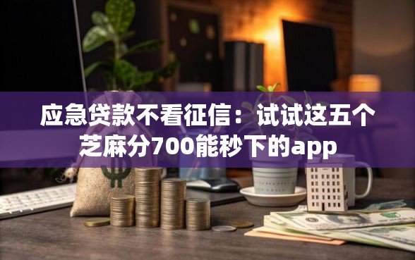 应急贷款不看征信：试试这五个芝麻分700能秒下的app