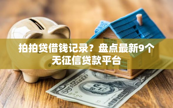 拍拍贷借钱记录？盘点最新9个无征信贷款平台