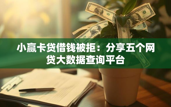 小赢卡贷借钱被拒：分享五个网贷大数据查询平台