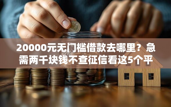 20000元无门槛借款去哪里？急需两千块钱不查征信看这5个平台