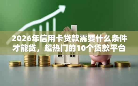 2026年信用卡贷款需要什么条件才能贷，超热门的10个贷款平台哪家好推荐