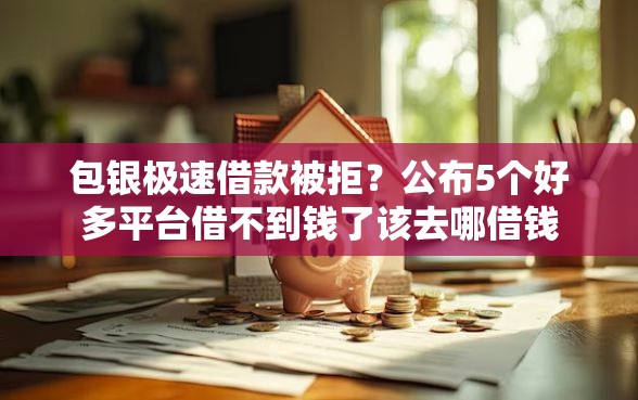 包银极速借款被拒？公布5个好多平台借不到钱了该去哪借钱