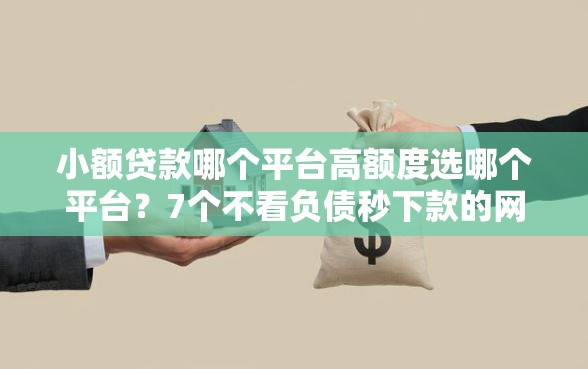 小额贷款哪个平台高额度选哪个平台？7个不看负债秒下款的网贷平台推荐