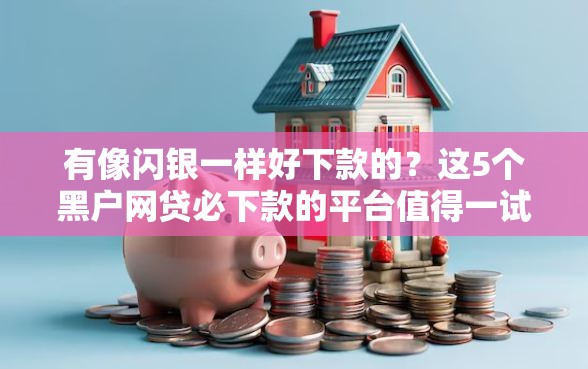 有像闪银一样好下款的？这5个黑户网贷必下款的平台值得一试