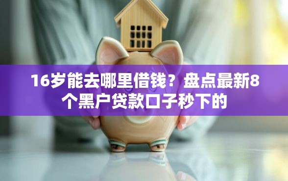 16岁能去哪里借钱？盘点最新8个黑户贷款口子秒下的