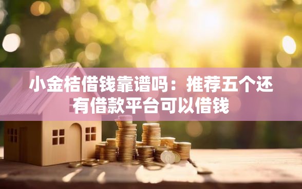 小金桔借钱靠谱吗：推荐五个还有借款平台可以借钱