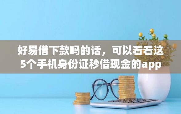 好易借下款吗的话，可以看看这5个手机身份证秒借现金的app