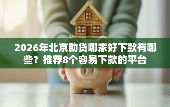 2026年北京助贷哪家好下款有哪些？推荐8个容易下款的平台