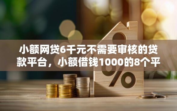 小额网贷6千元不需要审核的贷款平台，小额借钱1000的8个平台介绍