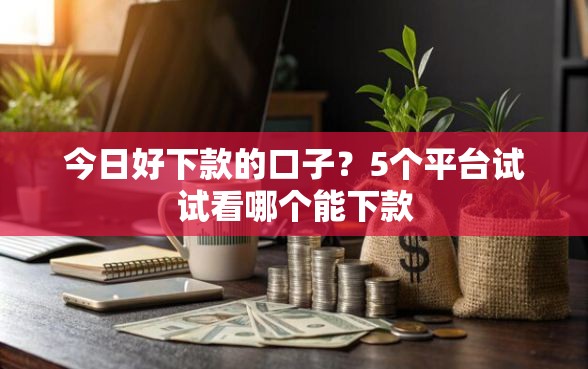 今日好下款的口子？5个平台试试看哪个能下款