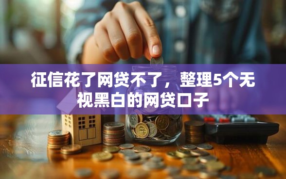 征信花了网贷不了，整理5个无视黑白的网贷口子