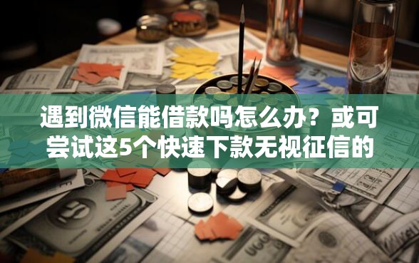 遇到微信能借款吗怎么办？或可尝试这5个快速下款无视征信的口子