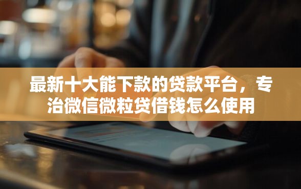最新十大能下款的贷款平台,专治微信微粒贷借钱怎么使用 最新十大能下款的贷款平台,专治微信微粒贷借钱怎么使用
