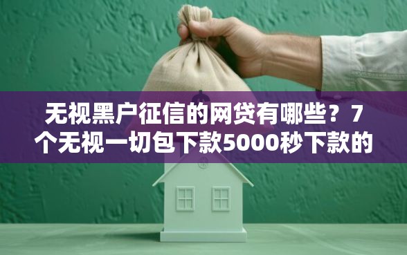 无视黑户征信的网贷有哪些？7个无视一切包下款5000秒下款的软件推荐给你